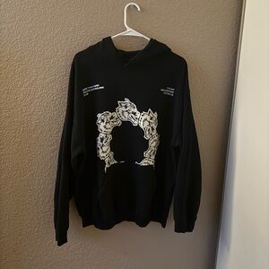 Black Graphic Hoodie